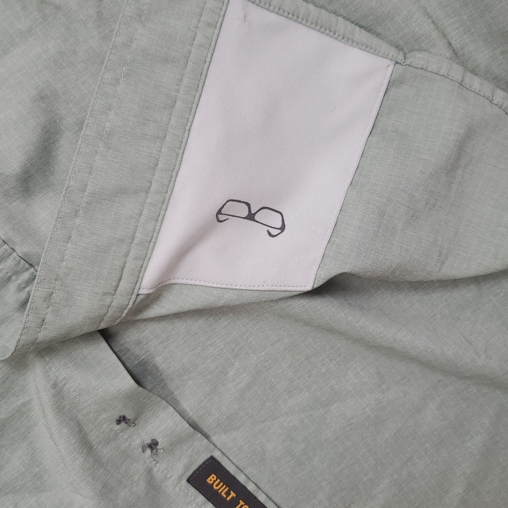 Ariat ReBar Green Casual Button Down Shirt Lightweight Relaxed Fit - Picture 6 of 9